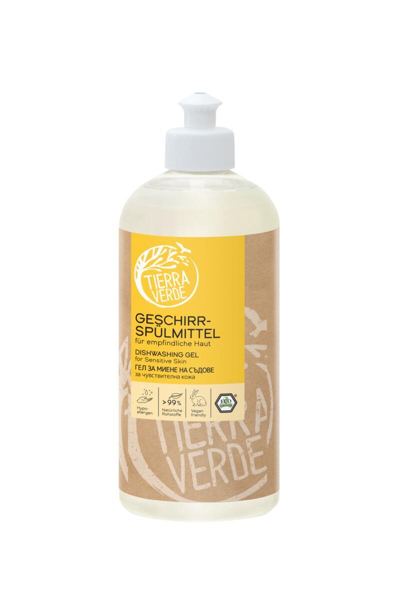  Gel na nádobí – citlivá pokožka (lahev 500 ml) DE+EN+BG
