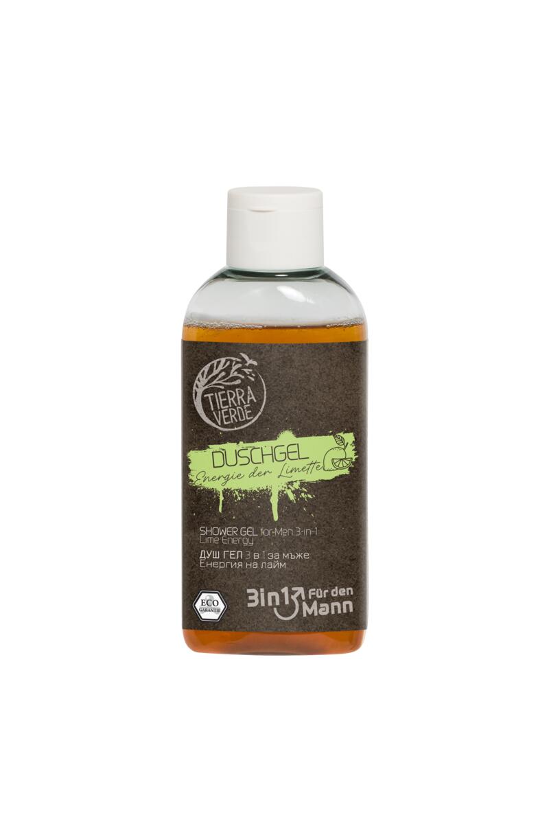  Sprchový gel pro muže Energie limetky (lahvička 110 ml) DE+EN+BG