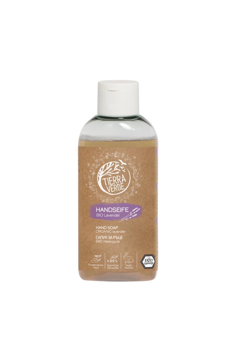  Tekuté mýdlo na ruce – BIO levandule (lahvička 100 ml) DE+EN+BG