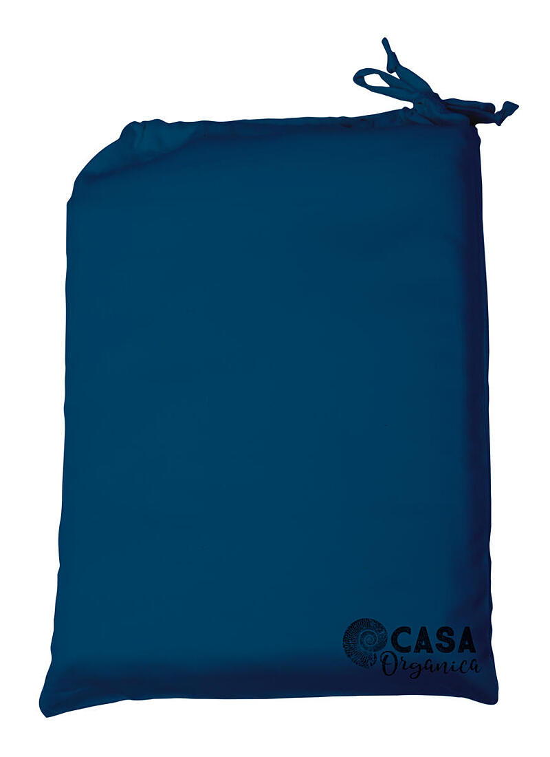  Saténové posteľné napínacie prestieradlo – tealová modrá (90×200 cm)